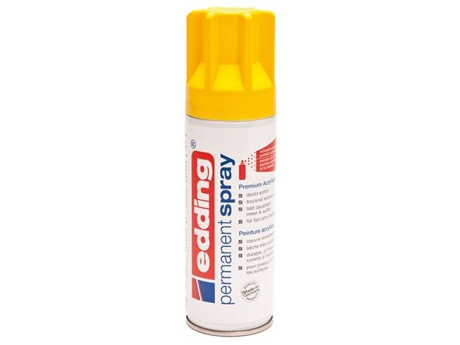 Edding Permanent Spray, 200 Ml, Gelb, Matte, Sprühdose