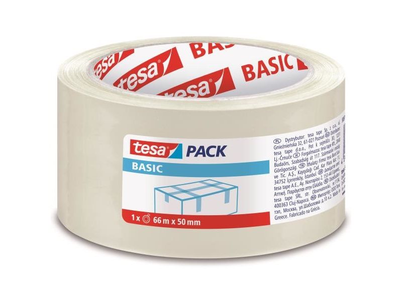 TESA 58570-00000-00, Transparent, Polypropylen (PP), 66 m, 50 mm