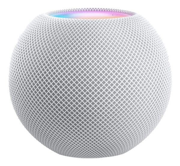 Apple Homepod Mini, Apple Siri, Rund, Weiß, Voller Bereich, Berührung, Kabellos