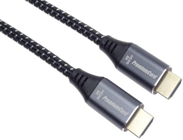Premiumcord-Kabel Hdmi 2.1 High Speed + Ethernet-Kabel 8K@60Hz, Guldbelagte Stik, 3 M (Kphdm21s3)