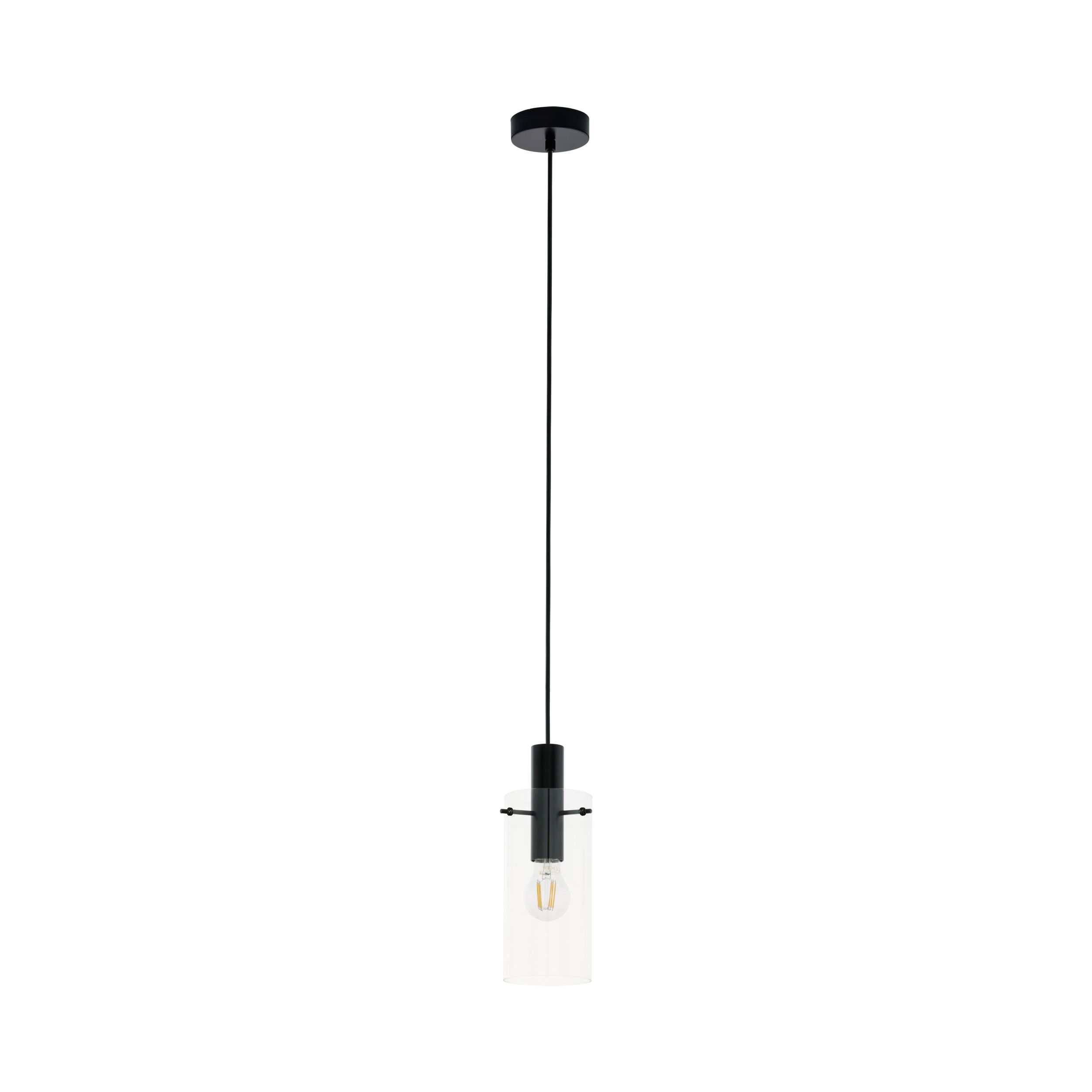 Eglo Montefino Pendelleuchte 110 Schwarz/Klar
