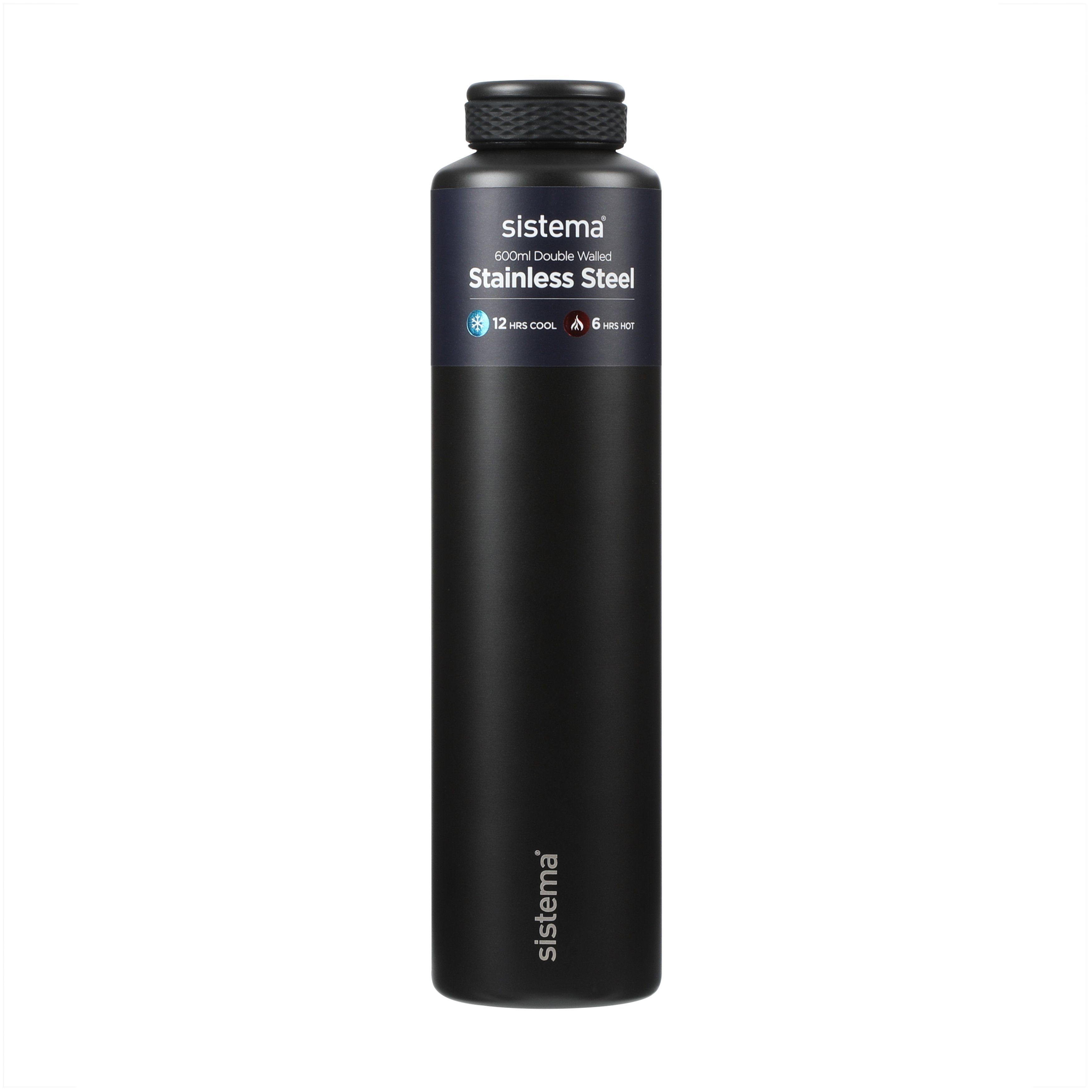 Sistema - Stainless Steel 600Ml - Black