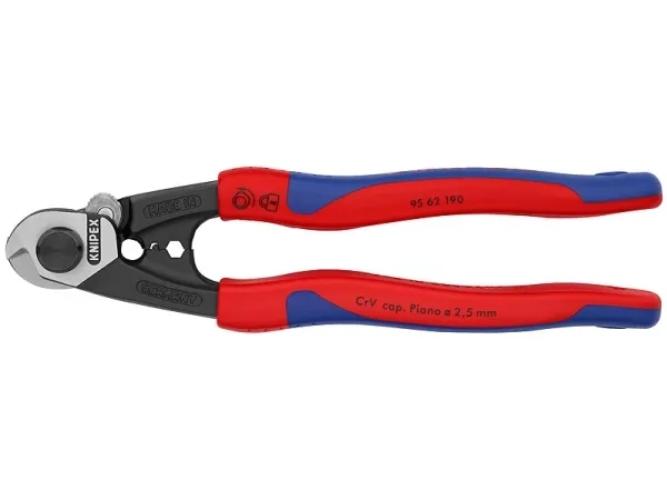 Knipex 9562190, Blå, Röd, Kromvanadinstål, Svart, Blå, Röd, 314 g