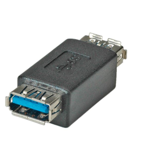 Roline Usb 3.0 Gender Changer, Typ A Bu/Bu, Schwarz