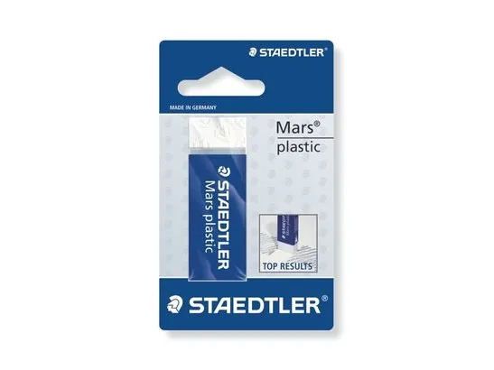 Viskelæder Mars plastic 65x23x13 mm blister | Skrivredskap - Korrigeringsprodukter - Suddgummi | GameStuff