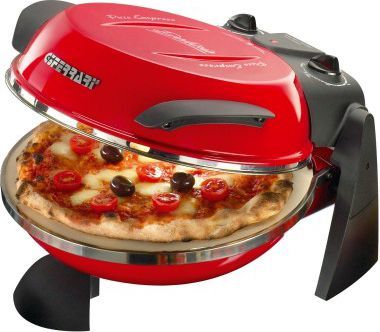 G3 Ferrari Delizia, 1 Pizza/Pizzen, Edelstahl, 31 Cm, Mechanisch, 400 °C, Rot
