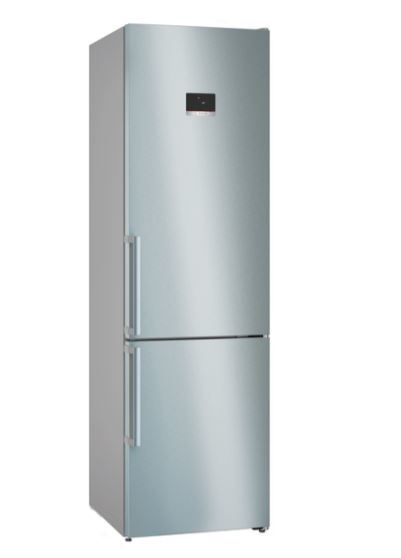 Bosch Serie | 6 KGN39AIBT - Køleskab/fryser - bund-fryser - bredde: 60 cm - dybde: 66.5 cm - højde: 203 cm - 363 liter - Klasse B - inox