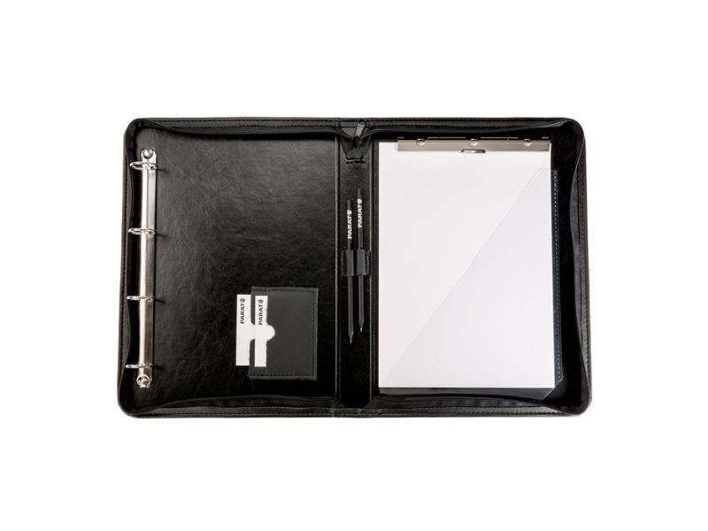 Parat 5071000021, A4, Kunstleder, Schwarz, 4 Taschen, Visitenkarte, Papier, 370 Mm