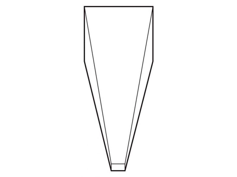 Knipex 92 91 03, Rustfrit stål, Rustfrit stål, Tilspidset, Kurvet, 12 g, 10 mm