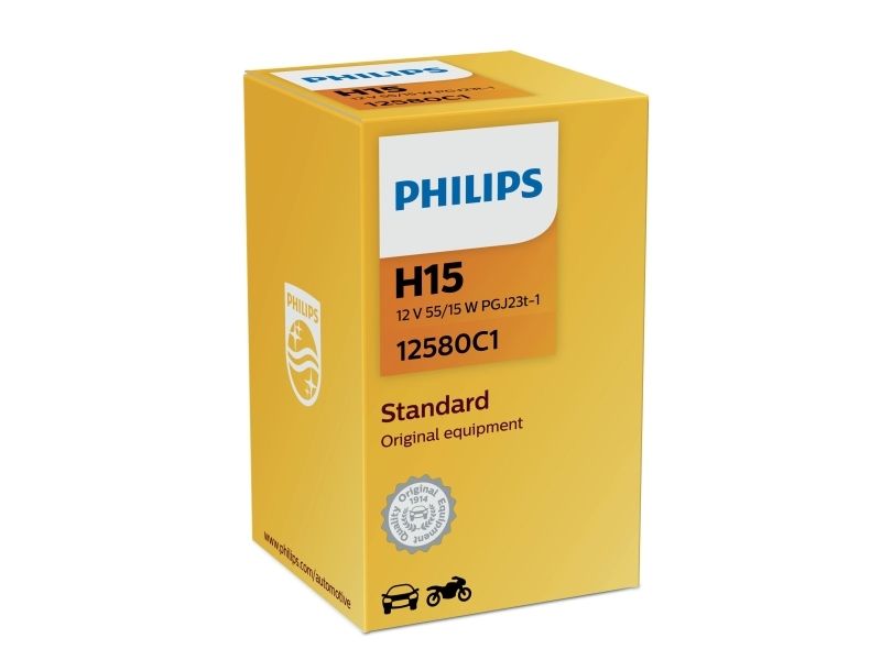 Philips Vision H15 55/15W 12V - 1 stk.