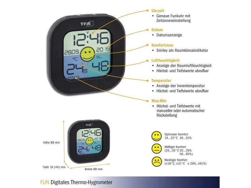 TFA-Dostmann 30.3242.02 | Trädgården - Trädgårdstillbehör - Väderstationer & termometrar | GameStuff