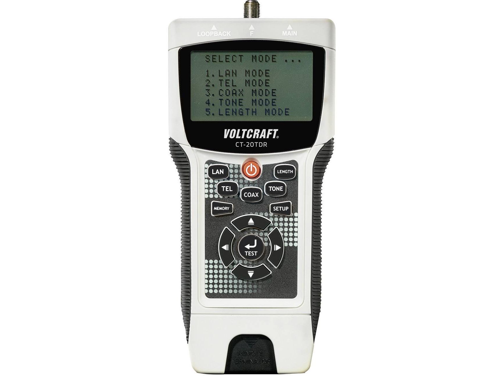 Kabeltester Voltcraft Ct-20Tdr Geeignet Für... Geschirmte/Ungeschirmte Kabel, Cat3, Cat4, Cat5, Cat5e, Cat6, Koax