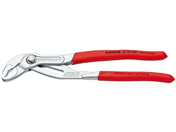 Knipex 87 03 250, Tunge-og-spids tang, 5 cm, 4,6 cm, Stødbestandig, Dielektrisk, Krom-vanadium-stål, Plast, Plast