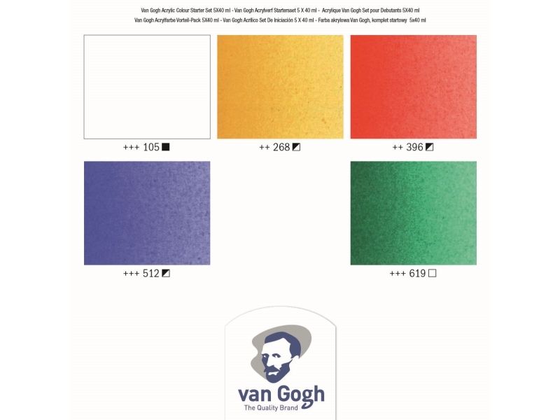 Van Gogh Acrylic Colour Starter Set | 5 X