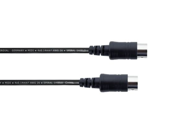 Cordial ED 1.5 AA, DIN (5-pin), DIN (5-pin), 1,5 m, Svart
