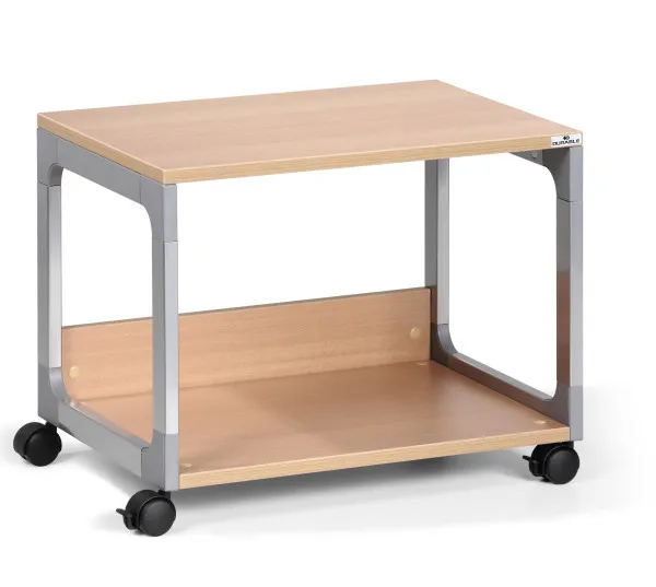 Multibord Durable System Multi Trolley 48 metallisk sølv / bøg med hjul