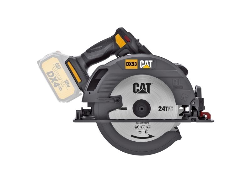 CAT DX53B, Træ, Sort, Børstefri, 18,5 cm, 5500 rpm, 6,5 cm