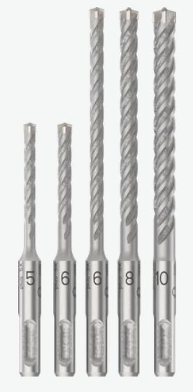 Bosch PRO Hammerbohrer-Set SDS plus-5X Ø 5/6/6/8/10 mm 5-tlg. - Image 4