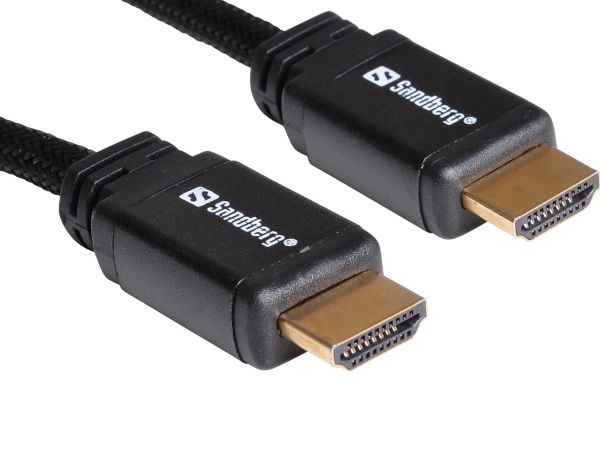 Sandberg Hdmi 2.0 19M-19M, 2M, 2 M, Hdmi Typ A (Standard), Hdmi Typ A (Standard), Schwarz