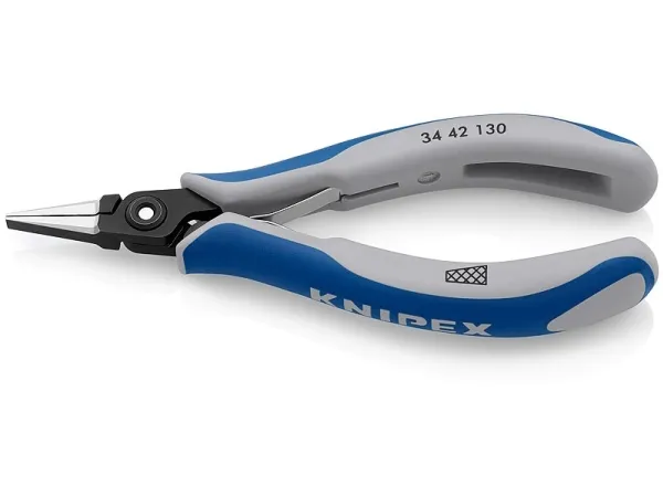 Knipex 34 42 130, Presstång, Stål, Blå, Grå, 130 mm, 61 g | Verktyg & Verkstad - Tänger - Flack- och Rundtång | GameStuff