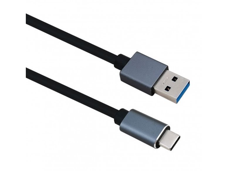 Helos 288353, 1 M, Usb A, Usb C, Schwarz