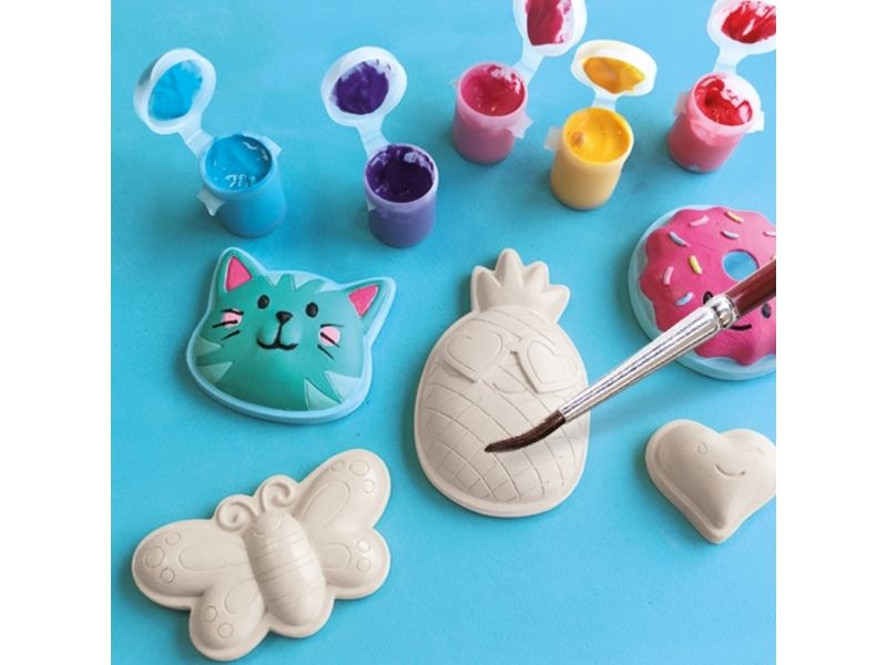 SES Creative Casting and painting - Happy figures, Lasten valu-/maalisetti, 5 vuosi/vuosia, Monivärinen