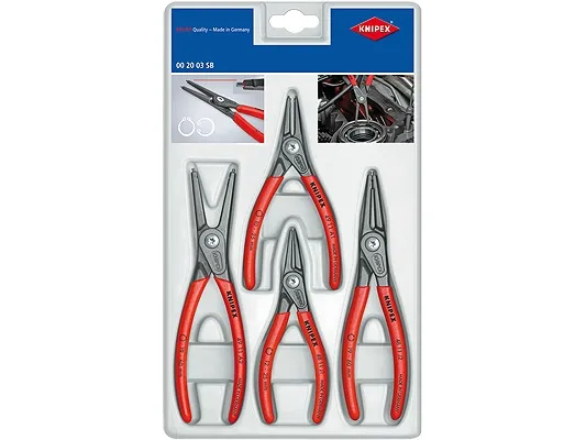Knipex 4003773050100, Låsringstång, Röd, 685 g | Verktyg & Verkstad - Tänger - Alla Tänger | GameStuff
