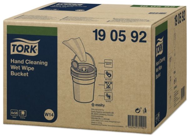 Håndrens Tork Wet Wipe spand med 58 ark