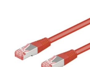 Goobay Netværkskabel CAT 6, S/FTP (PiMF), rød, 20 m kobberleder (CU), halogenfri kabelkappe (LSZH)