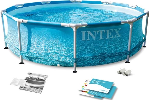 INTEX Beachside Metal Frame Pool Set 3.05mx76cm