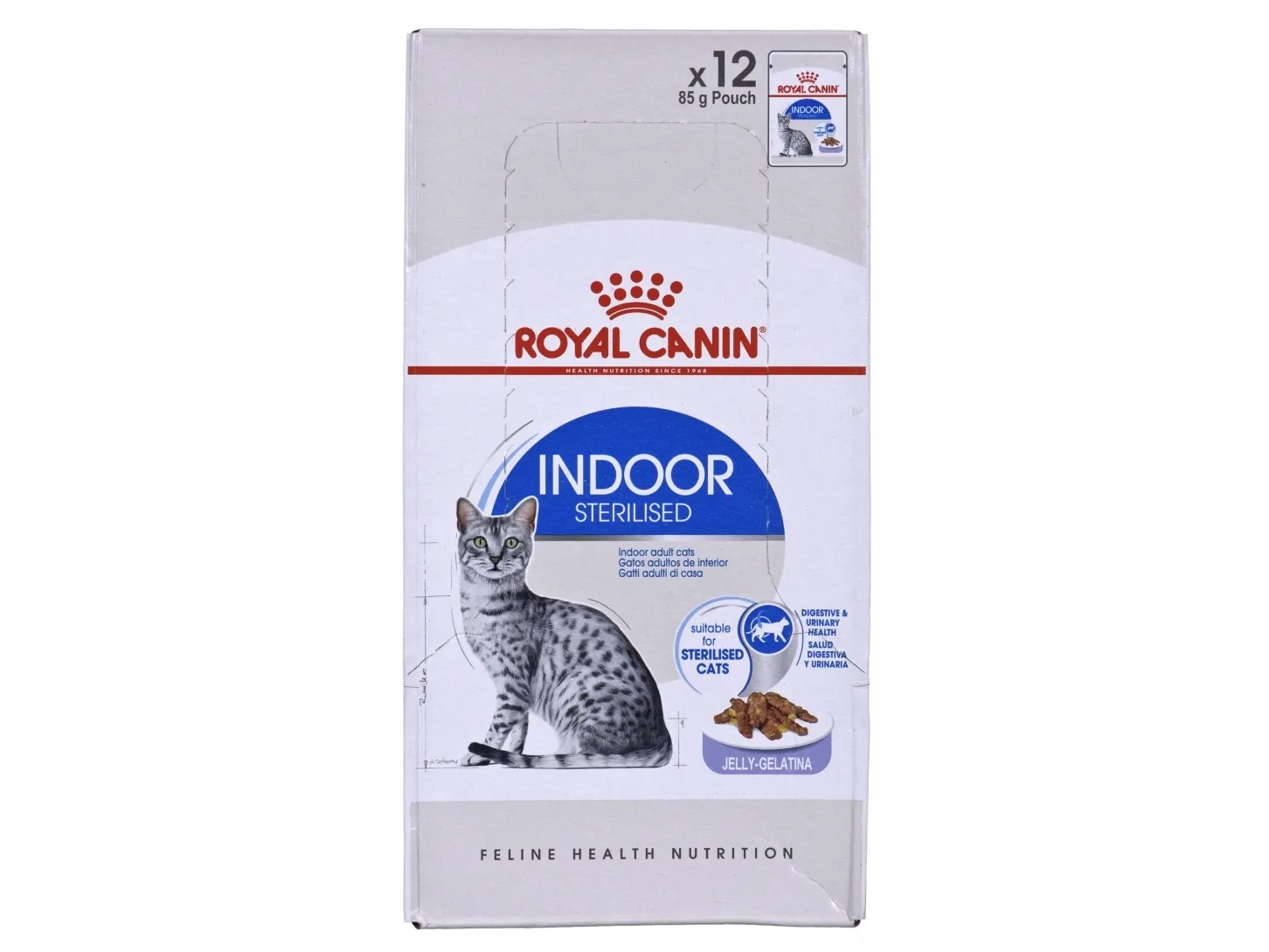 Royal Canin Indoor Sterilised Jelly Adult vådfoder til kat - 12x85 g