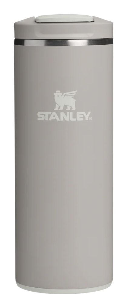 Stanley Transit Fliptop Mug, Gr&aring;, Rostfritt st&aring;l, Rostfritt st&aring;l, Silikon, Kaffe, Juice, Te, 4 h