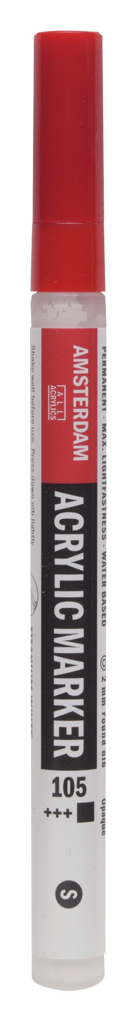 Amsterdam Acrylic Marker 2 Mm Titanium White 105