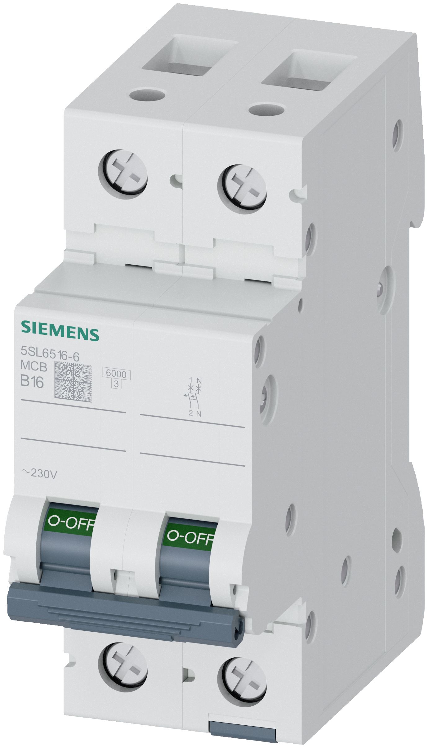 Siemens Automatsikring 6ka 1+n pol b16