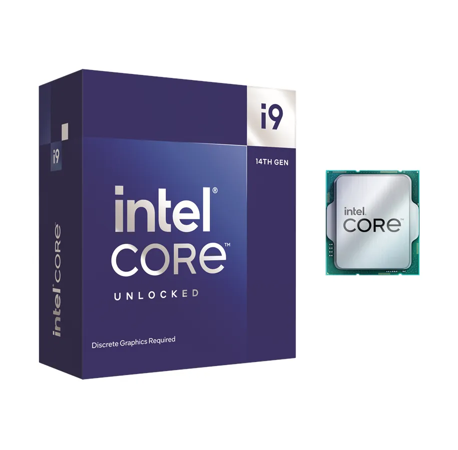 Intel® | Core™ i9-14900KF - 24-kärniga - 3,2 GHz (upp till 6 GHz turbo) -  LGA1700-sockel | Box (utan kylare)