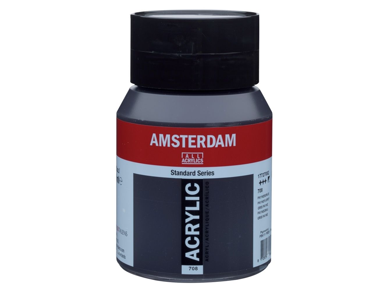 Artequipment Amsterdam Standard Series Akrylburk Paynes Grey 708 | Skola & Hobby - Konstmaterial - Akryl & Akvareller | GameStuff