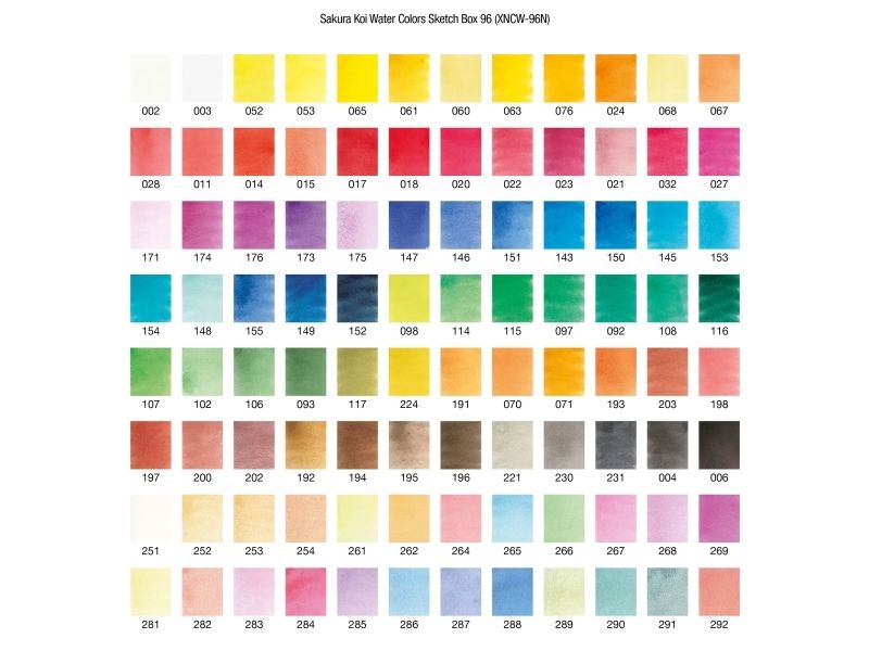 Sakura Koi Water Colors Studio-Set | 96 Halfpans