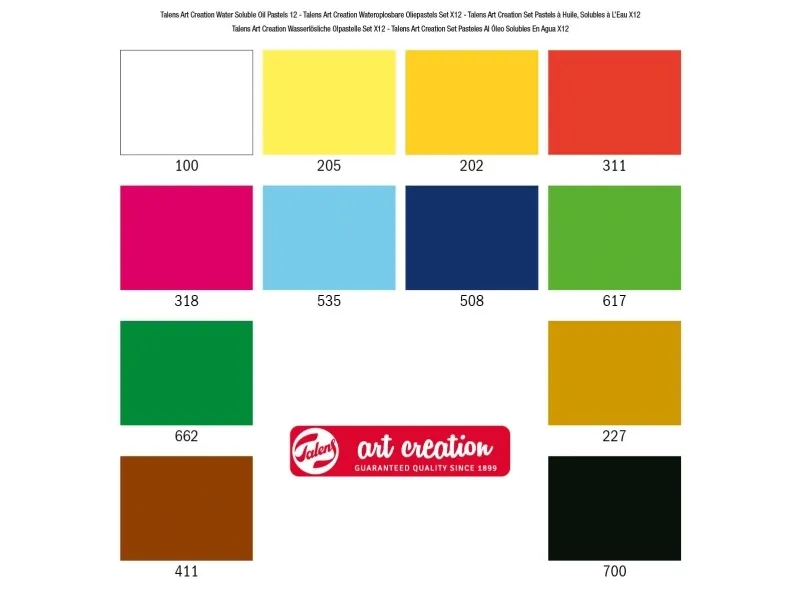 Talens Art Creation Water-soluble oil pastel set 12 colours | Skola & Hobby - Konstmaterial - Pastell färger | GameStuff