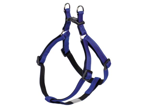 Nobby Soft Grip, Hund, Zugfreier Gurt, S-M, Blau, Nylon, Monochromatisch