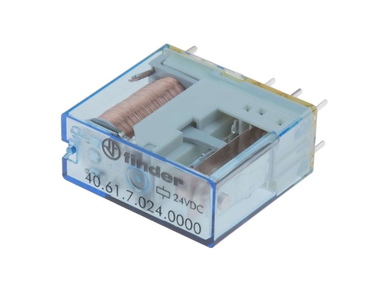 Finder Mini-Relæ 1P 16A 24V Dc Følsom Spole (40.61.7.024.0000)