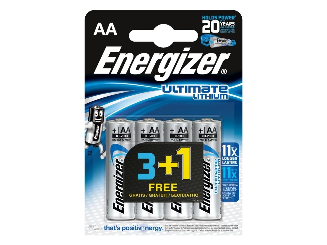 Energizer Grau Enlithiumaa4so Haushaltsbatterie Einwegbatterie Aa Lithium - Bild 2