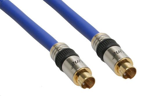 InLine 89954P, 10 m, S-Video (4-pin), S-Video (4-pin), Guld, Blå, Hanstik/Hanstik
