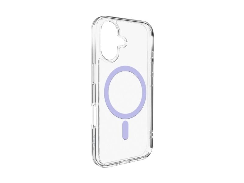 Puro Lite Mag Tpu+Pc Kompatible Hülle Mit Magsafe Für Iphone 17 - Klar Mit Rosa Ring