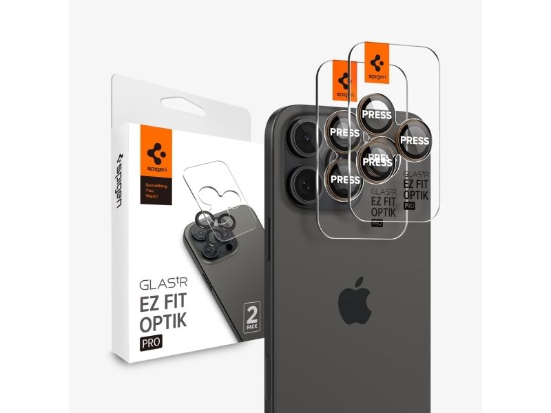 Spigen None (2 Stk., Apple iPhone 14 Pro, Apple iPhone 14 Pro Max, Apple iPhone 15 Pro, Apple iPhone 15 Pro Max, Apple iPhone 16 Pro, Apple iPhone 16 Pro Max), Smartphone Schutzfolie, Gold, Braun, Rosa, Transparent - Image 5