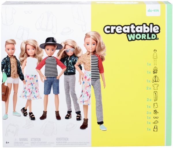 Creatable World Deluxe Character Blond Hair, Mode Dukke, Mand & Kvinde (Sæt), 6 År, Dreng/Pige, 260 Mm, Flerfarvet
