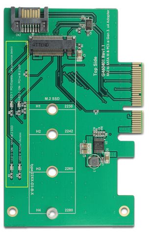 Delock - Speichersteuerung - Msata - Esata 6Gb/S, Pcie X4