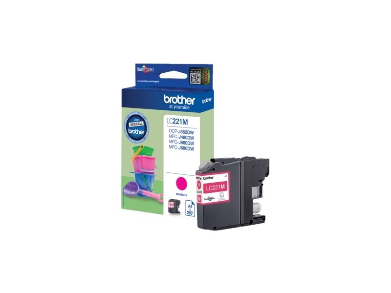 Brother LC221M - Magenta - original - blækpatron - for Brother DCP-J562DW