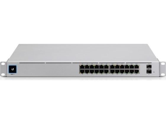 Ubiquiti Unifi Switch Usw-Pro-24 - Switch - L3 - Administreret - 24 X 10/100/1000 + 2 X 10 Gigabit Sfp+ (Uplink) - Monterbar På Stativ, Desktop