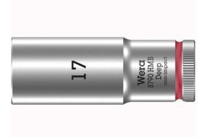 Wera 8790 Hmb, Sokkel, 3/8", Metric, 1 Hoved(Er), 17 Mm, Krom-Vanadium-Stål
