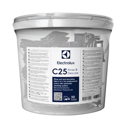 Ovnafspænding Tabs Electrolux C25 Rinse & Descale - Til Ovne Med Auto-Rengøringsprogram - 50 Stk.